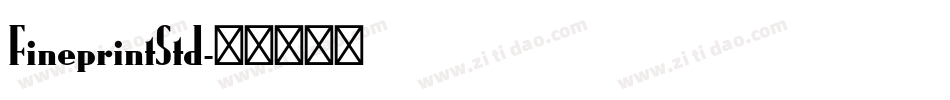 FineprintStd字体转换