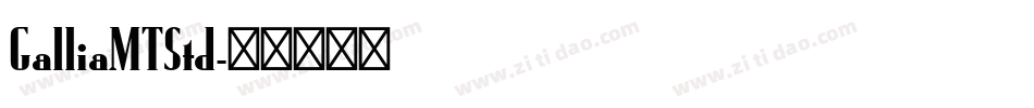 GalliaMTStd字体转换