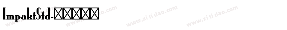 ImpaktStd字体转换