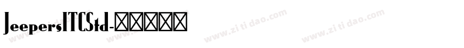 JeepersITCStd字体转换