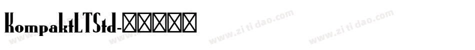 KompaktLTStd字体转换