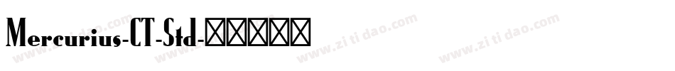 Mercurius-CT-Std字体转换