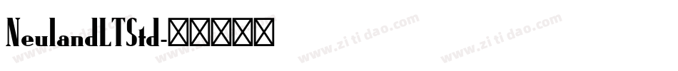 NeulandLTStd字体转换