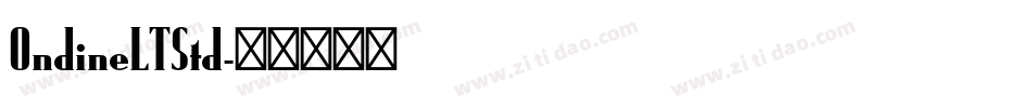 OndineLTStd字体转换