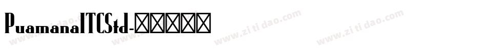 PuamanaITCStd字体转换