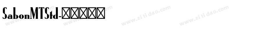 SabonMTStd字体转换
