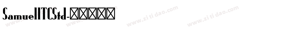 SamuelITCStd字体转换
