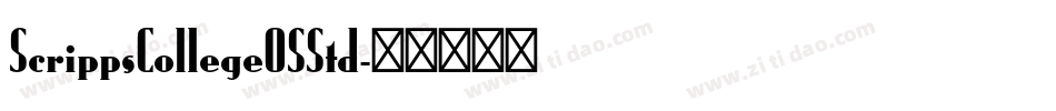 ScrippsCollegeOSStd字体转换
