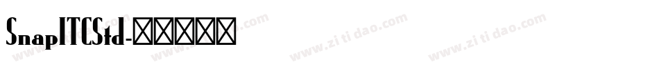 SnapITCStd字体转换