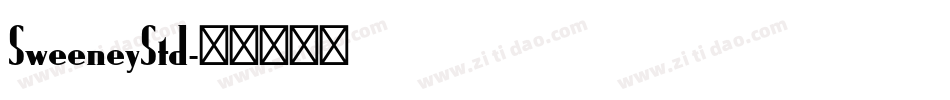 SweeneyStd字体转换