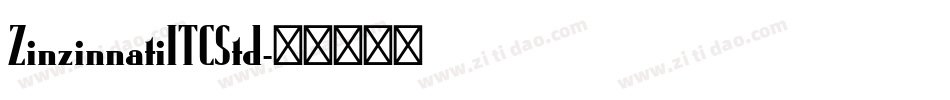 ZinzinnatiITCStd字体转换