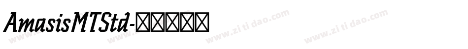 AmasisMTStd字体转换