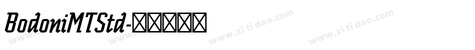 BodoniMTStd字体转换