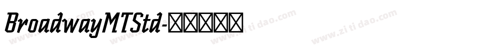 BroadwayMTStd字体转换