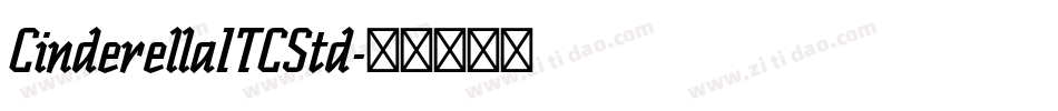 CinderellaITCStd字体转换