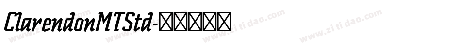 ClarendonMTStd字体转换