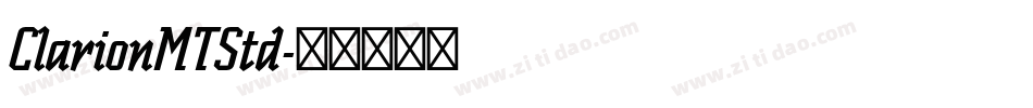 ClarionMTStd字体转换