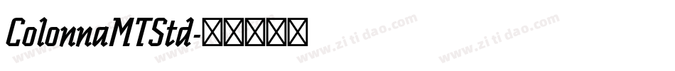 ColonnaMTStd字体转换
