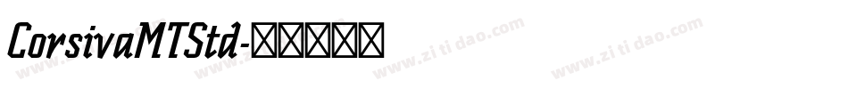 CorsivaMTStd字体转换