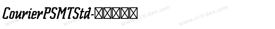 CourierPSMTStd字体转换