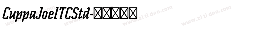 CuppaJoeITCStd字体转换