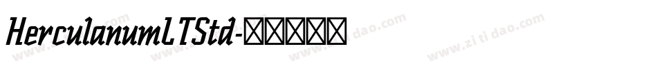 HerculanumLTStd字体转换