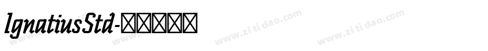 IgnatiusStd字体转换