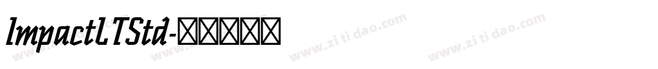 ImpactLTStd字体转换