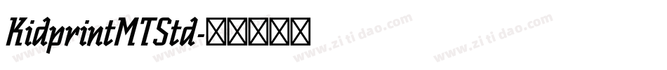 KidprintMTStd字体转换