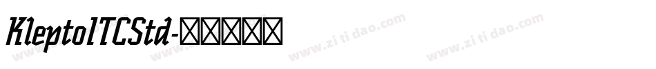 KleptoITCStd字体转换