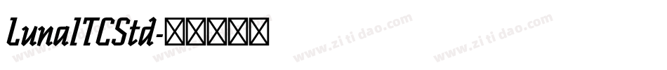LunaITCStd字体转换