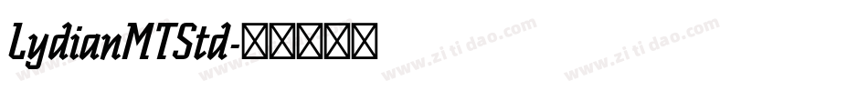 LydianMTStd字体转换