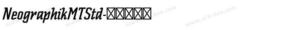 NeographikMTStd字体转换