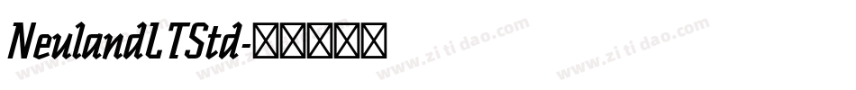 NeulandLTStd字体转换