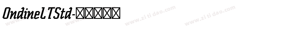 OndineLTStd字体转换