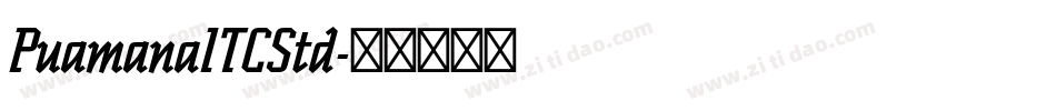 PuamanaITCStd字体转换