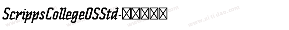 ScrippsCollegeOSStd字体转换