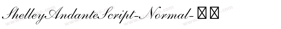 ShelleyAndanteScript-Normal字体转换