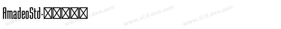 AmadeoStd字体转换