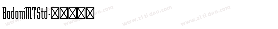 BodoniMTStd字体转换