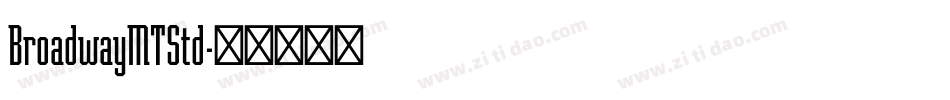 BroadwayMTStd字体转换