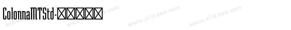 ColonnaMTStd字体转换