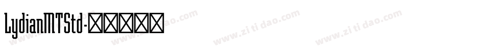 LydianMTStd字体转换
