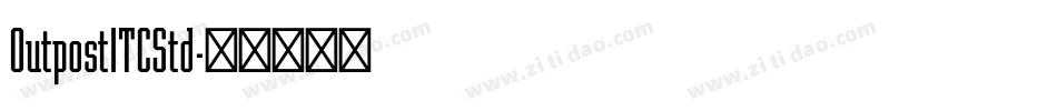 OutpostITCStd字体转换