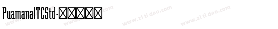 PuamanaITCStd字体转换