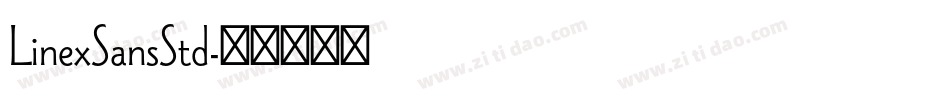 LinexSansStd字体转换