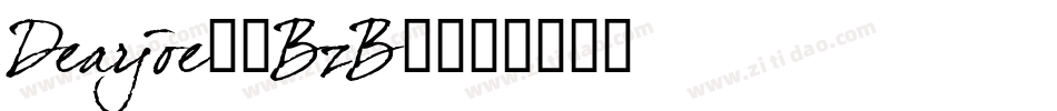 Dearjoe2-BzB8字体转换