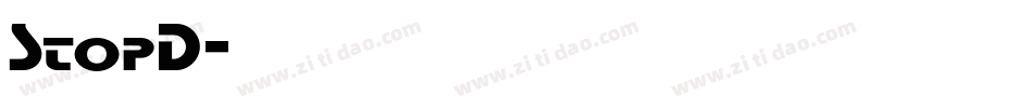 StopD字体转换