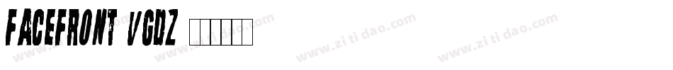 FaceFront-VGdz字体转换