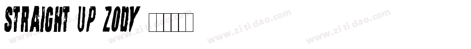 Straight-Up-Zody字体转换